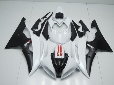 58 Sic Blanc & Noir 08-16 Yamaha R6 Carénage