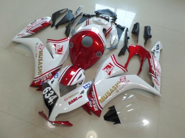 634 Blanc & Rouge 12-16 Honda CBR1000RR Carénage