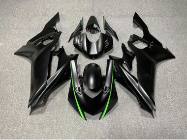Accents De Noir Mat & De Vert 17-21 Yamaha R6 Carénage