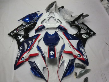 Alien Bleu & Blanc 09-14 BMW S1000RR Carénage