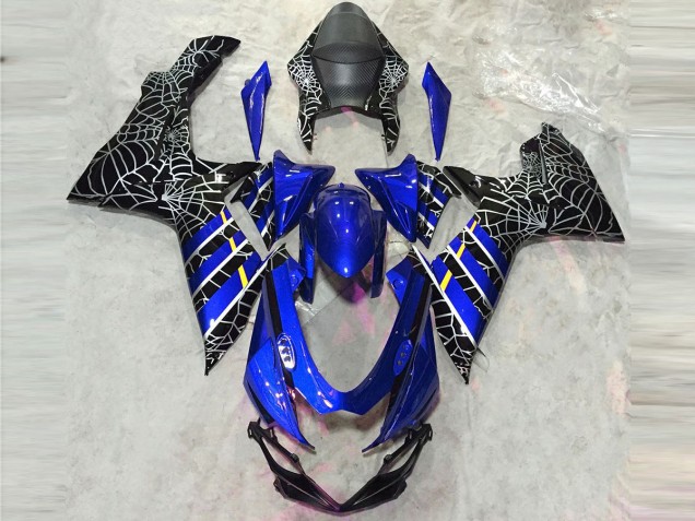 Araignée Bleue Brillante 11-24 Suzuki GSXR 600-750 Carénage Araignée Bleue Brillante 11-24 Suzuki GSXR 600-750 Carénage