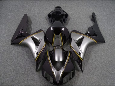 Argent Avec Rayures Jaunes 06-07 Honda CBR1000RR Carénage