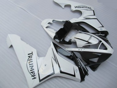 Argent Blanc & Noir 06-08 Triumph Daytona 675 Carénage