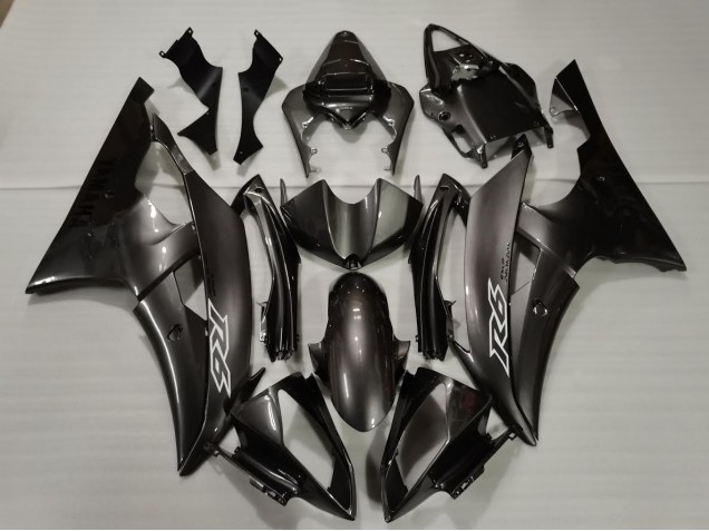 Argent Foncé 08-16 Yamaha R6 Carénage Argent Foncé 08-16 Yamaha R6 Carénage