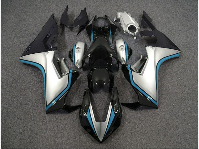 Argent & Noir & Bleu Clair 17-23 Honda CBR1000RR Carénage Argent & Noir & Bleu Clair 17-23 Honda CBR1000RR Carénage