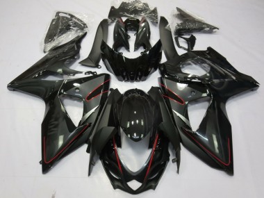 Argent Noir & Rouge 09-16 Suzuki GSXR 1000 Carénage