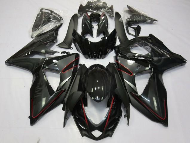Argent Noir & Rouge 09-16 Suzuki GSXR 1000 Carénage Argent Noir & Rouge 09-16 Suzuki GSXR 1000 Carénage
