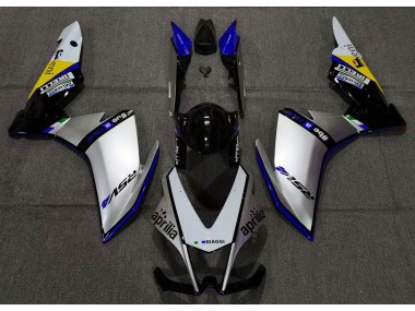Argent Pirelli & Bleu 10-15 Aprilia RSV4 1000 Carénage