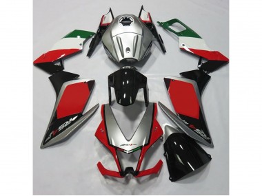 Argent & Rouge 12-15 Aprilia RS4 125 Carénage