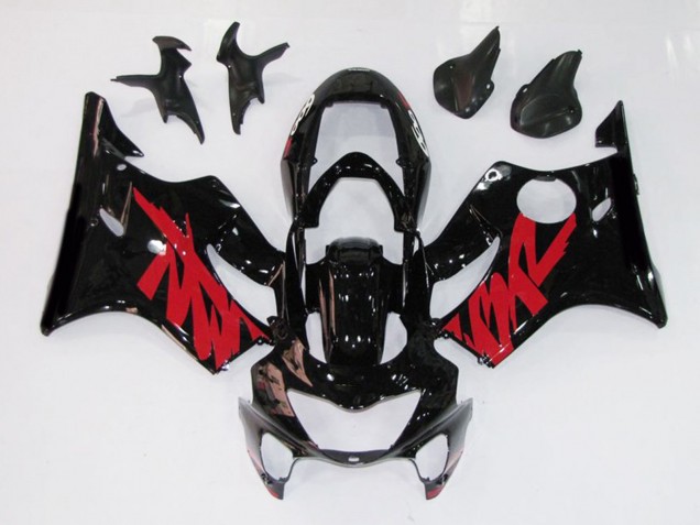 Autocollant Rouge Noir Brillant 99-00 Honda CBR600 F4 Carénage Autocollant Rouge Noir Brillant 99-00 Honda CBR600 F4 Carénage