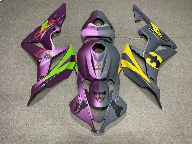 Bat Man Contre Joker Matte 07-08 Honda CBR600RR Carénage Bat Man Contre Joker Matte 07-08 Honda CBR600RR Carénage