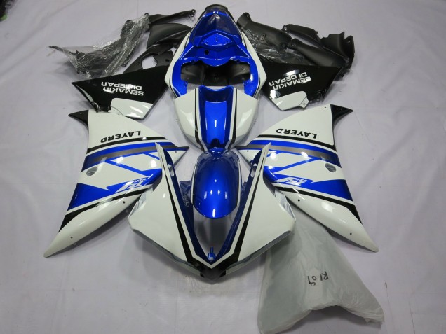 Blanc Argenté Yamalube 12-14 Yamaha R1 Carénage Blanc Argenté Yamalube 12-14 Yamaha R1 Carénage