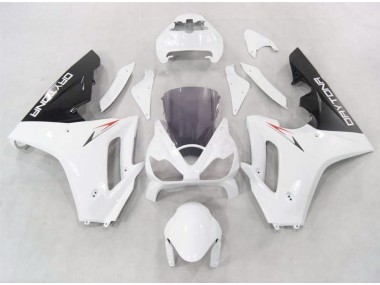 Blanc Avec Bas Noir 06-08 Triumph Daytona 675 Carénage