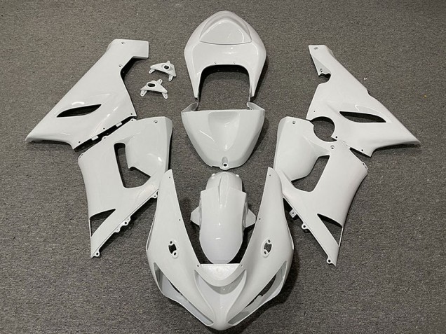 Blanc Brillant 05-06 Kawasaki ZX6R Carénage Blanc Brillant 05-06 Kawasaki ZX6R Carénage