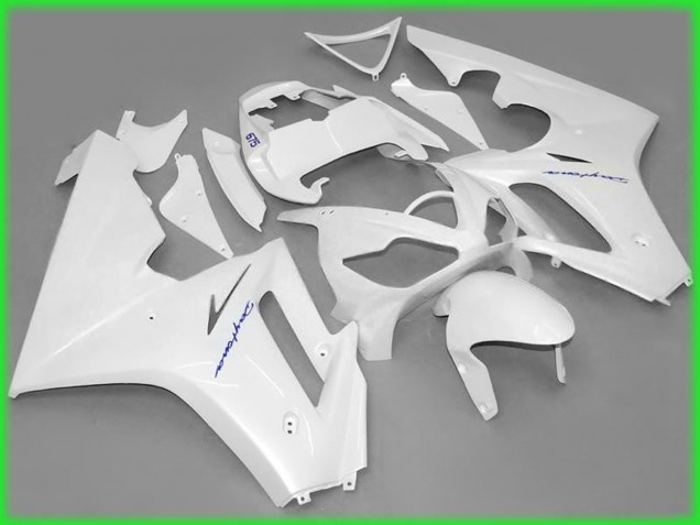 Blanc Brillant 06-08 Triumph Daytona 675 Carénage Blanc Brillant 06-08 Triumph Daytona 675 Carénage