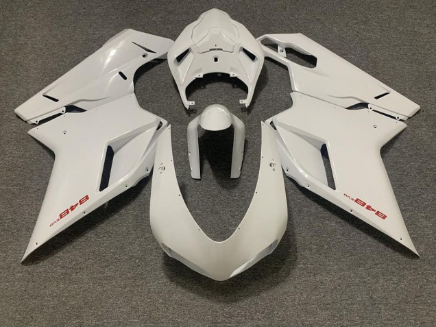Blanc Brillant 07-14 Ducati 848 1098 1198 Carénage Blanc Brillant 07-14 Ducati 848 1098 1198 Carénage