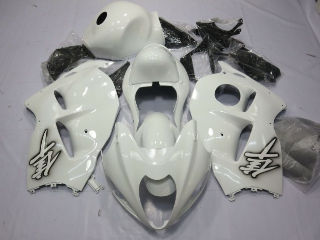 Blanc Brillant 97-07 Suzuki GSXR 1300 Carénage Blanc Brillant 97-07 Suzuki GSXR 1300 Carénage