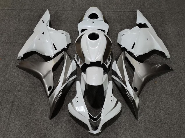 Blanc Brillant & Argent 09-12 Honda CBR600RR Carénage Blanc Brillant & Argent 09-12 Honda CBR600RR Carénage