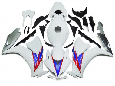Blanc Brillant & Argent 12-16 Honda CBR1000RR Carénage