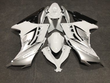 Blanc Brillant & Argent 13-18 Kawasaki Ninja 300 Carénage