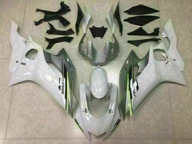 Blanc Brillant & Argent 17-21 Yamaha R6 Carénage