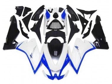 Blanc Brillant & Bleu 10-15 Aprilia RSV4 1000 Carénage