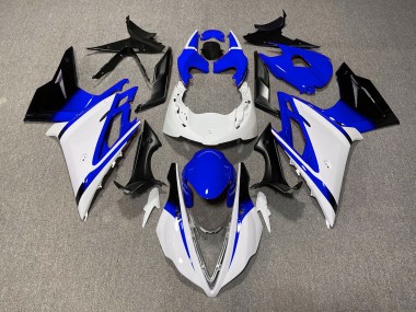 Blanc Brillant & Bleu 13-16 Triumph Daytona 675 Carénage