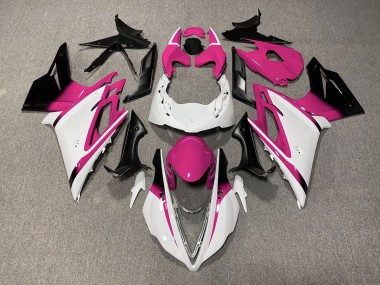 Blanc Brillant & Rose 13-16 Triumph Daytona 675 Carénage