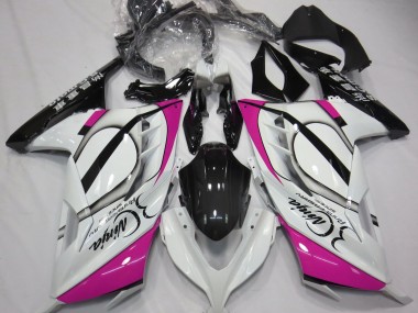 Blanc Brillant & Rose 13-18 Kawasaki Ninja 300 Carénage