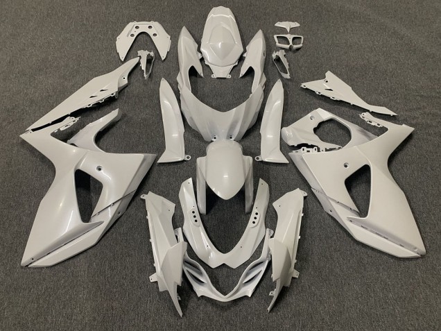 Blanc Brillant Uni 09-16 Suzuki GSXR 1000 Carénage Blanc Brillant Uni 09-16 Suzuki GSXR 1000 Carénage