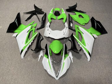 Blanc Brillant & Vert 13-16 Triumph Daytona 675 Carénage