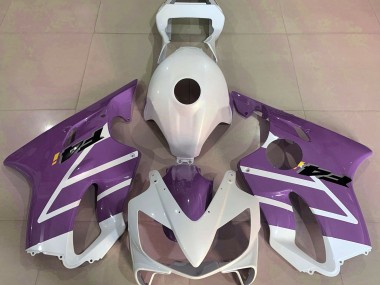Blanc Brillant & Violet 01-03 Honda CBR600 F4i Carénage