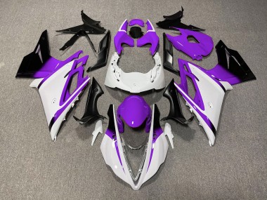 Blanc Brillant & Violet 13-16 Triumph Daytona 675 Carénage