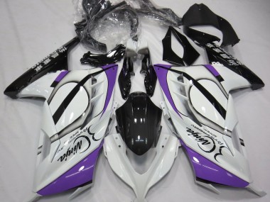 Blanc Brillant & Violet 13-18 Kawasaki Ninja 300 Carénage