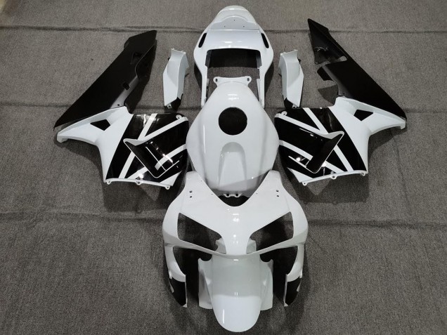 Blanc Nacré & Noir 03-04 Honda CBR600RR Carénage Blanc Nacré & Noir 03-04 Honda CBR600RR Carénage