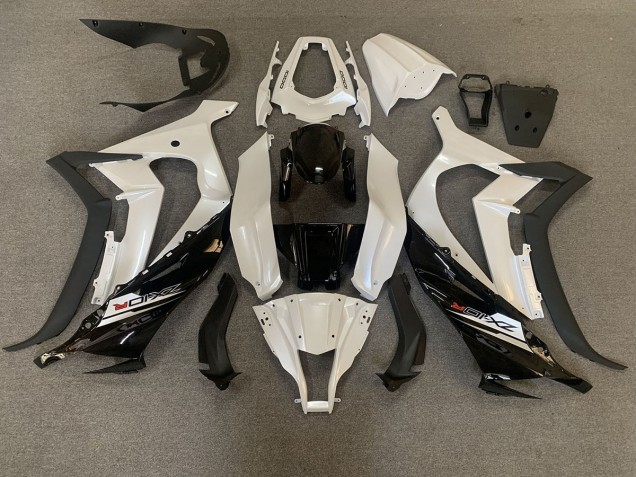 Blanc Nacré & Noir 11-15 Kawasaki ZX10R Carénage Blanc Nacré & Noir 11-15 Kawasaki ZX10R Carénage