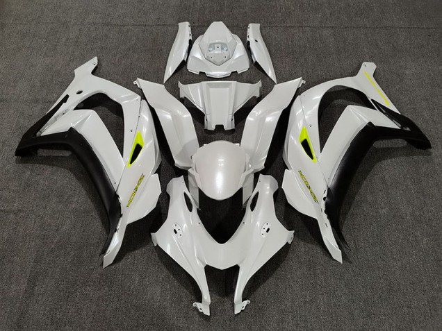 Blanc Nacré Profond 16-19 Kawasaki ZX10R Carénage Blanc Nacré Profond 16-19 Kawasaki ZX10R Carénage