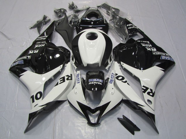 Blanc & Noir Repsol 09-12 Honda CBR600RR Carénage Blanc & Noir Repsol 09-12 Honda CBR600RR Carénage