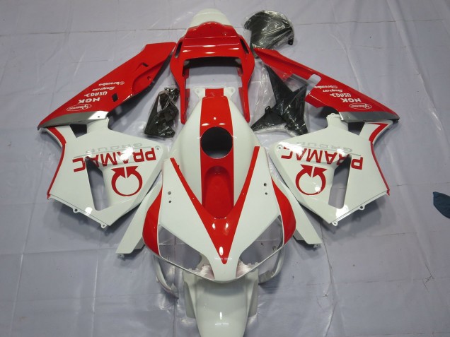 Blanc & Rouge Pramac 03-04 Honda CBR600RR Carénage Blanc & Rouge Pramac 03-04 Honda CBR600RR Carénage