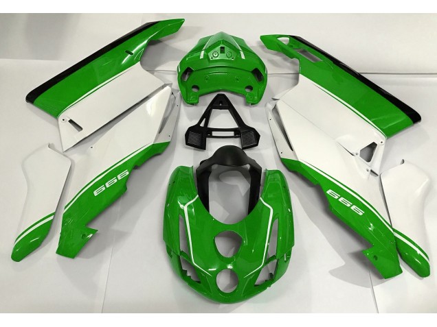 Blanc Vert & Noir 03-04 Ducati 749 999 Carénage Blanc Vert & Noir 03-04 Ducati 749 999 Carénage