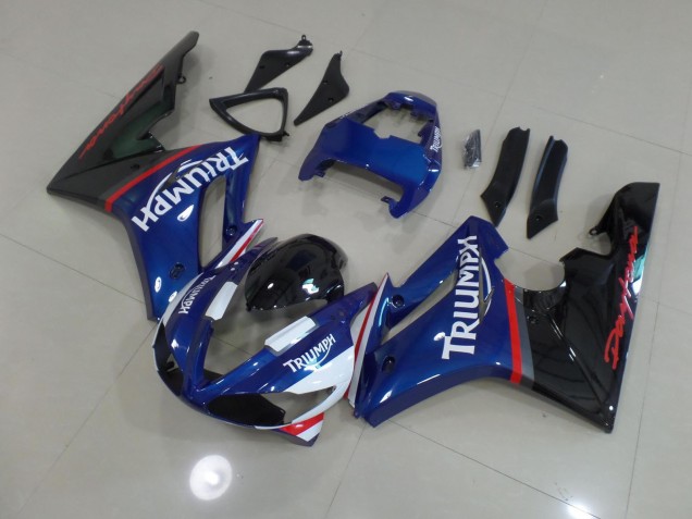 Bleu & Blanc 09-12 Triumph Daytona 675 Carénage Bleu & Blanc 09-12 Triumph Daytona 675 Carénage