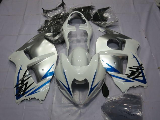 Bleu Blanc & Argent 97-07 Suzuki GSXR 1300 Carénage Bleu Blanc & Argent 97-07 Suzuki GSXR 1300 Carénage
