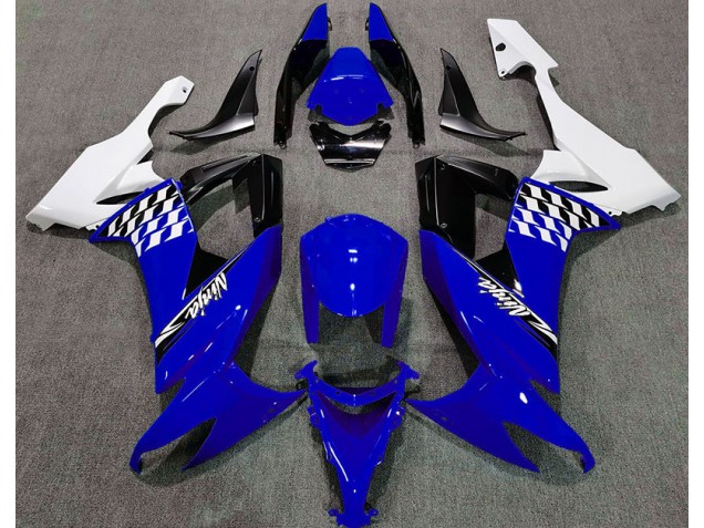 Bleu Brillant & Blanc 08-10 Kawasaki ZX10R Carénage Bleu Brillant & Blanc 08-10 Kawasaki ZX10R Carénage