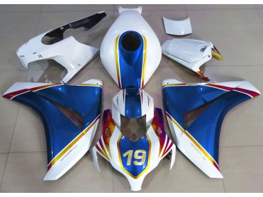 Bleu Brillant & Blanc 08-11 Honda CBR1000RR Carénage
