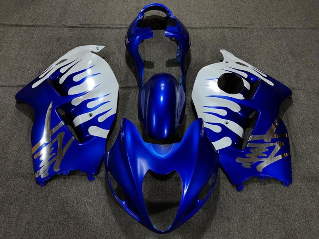 Bleu Brillant & Blanc 97-07 Suzuki GSXR 1300 Carénage