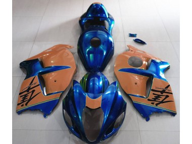 Bleu Brillant & Marron 97-07 Suzuki GSXR 1300 Carénage