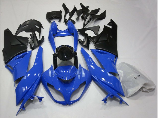 Bleu Brillant & Noir 09-12 Kawasaki ZX6R Carénage