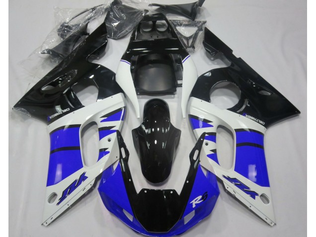 Bleu Brillant & Noir 98-02 Yamaha R6 Carénage Bleu Brillant & Noir 98-02 Yamaha R6 Carénage