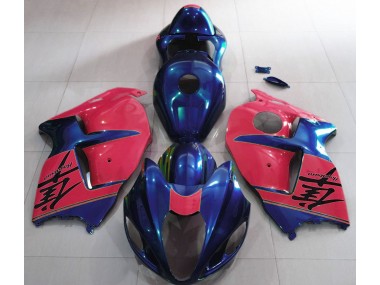 Bleu Brillant & Rouge 97-07 Suzuki GSXR 1300 Carénage
