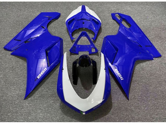 Bleu Brillant Sp 07-14 Ducati 848 1098 1198 Carénage Bleu Brillant Sp 07-14 Ducati 848 1098 1198 Carénage